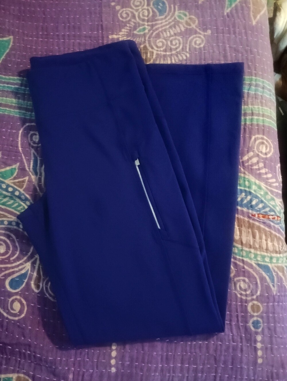 Athleta Deep Blue Fleece-Lined Bootcut Pants
